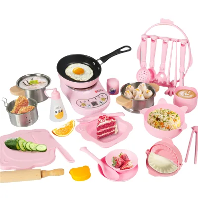 281pcs Mini Kitchen Electric Fryer Boiling Pot Cooking Set