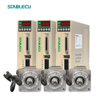 INTEGRATED 400W 750w 3000RPM WITH BRAKE High Power Brushless Precision Servo Motor with Feedback for CNC Router