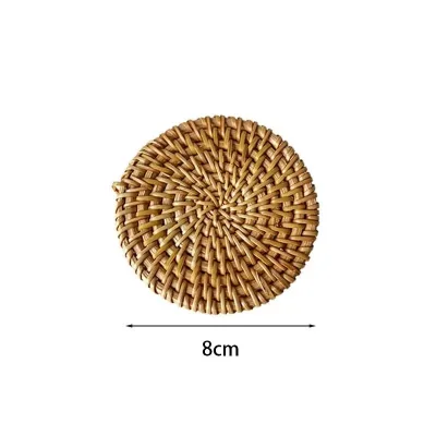 Wicker Heat-insulating Mat - Home Use - Anti-scald - High-temperature Resistant - Table and Cup Pad