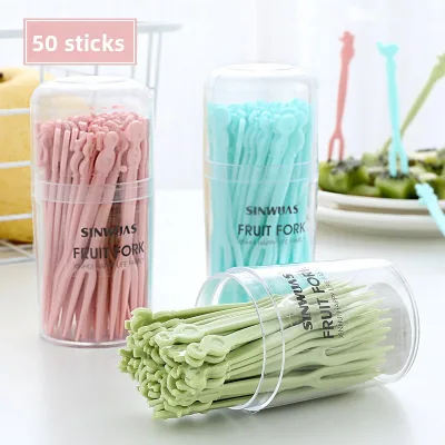 Wholesale Disposable Plastic Fruit Fork Set-Modern Minimalist Design Premium Grade for Snack & Dessert Use