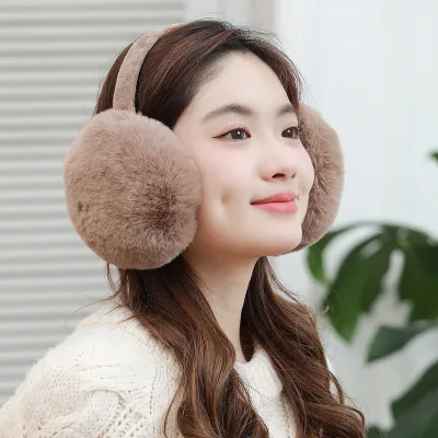 Hot Sale Cold Winter Warmly Ear Muffs Custom Fashionable Foldable Faux Fur Outdoor Ear Warmer Earmuff