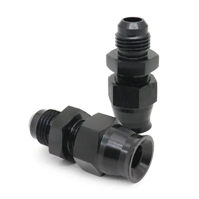 Universal Aluminum Fuel HardLine Fitting AN6-3/8 5/16 Female Flare Adapter Connector Tubing with Brass Insert Car Accessories