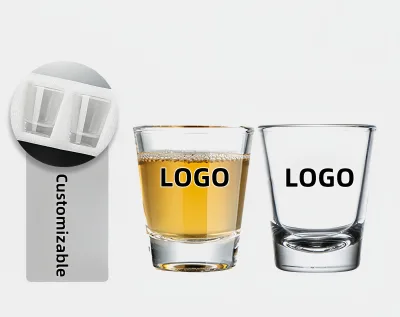 Wholesale Customization 2oz clear Shot Glass Wine Glasses Customable Shot Glasses
