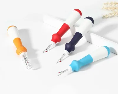 Ergonomic Grip Seam Ripper, Colorful Large Thread Remover for Sewing Crafting Removing Embroidery Hems and Seams