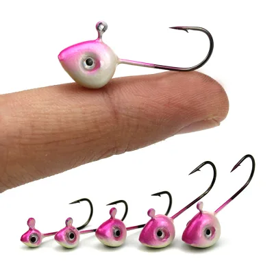 Bulk Swimbait Painted Jig Heads 0.5g-5g Fishing Jig Head Saltwater Hooks Fishing Jigs Heads Lures for Bass Fishing