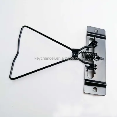 95mm Special Style Triangle Mouse Shape Metal Box File Receipt Clip for Clipboard Wood Plastic Menus Board with 12 Coils Spring