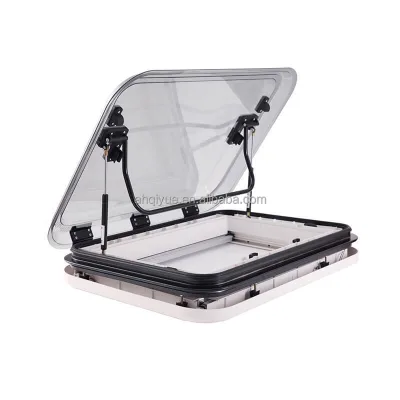 800x500mm Wholesale RV Sunroof with One-Touch Installation System ABS Molded Inner Frame