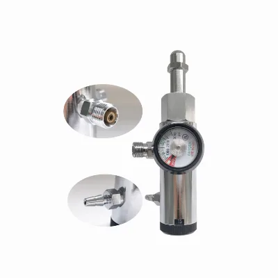 Oxygen Regulator CGA540 with 2 Check Valve 50psi Outlet Pressure OEM Brass Material