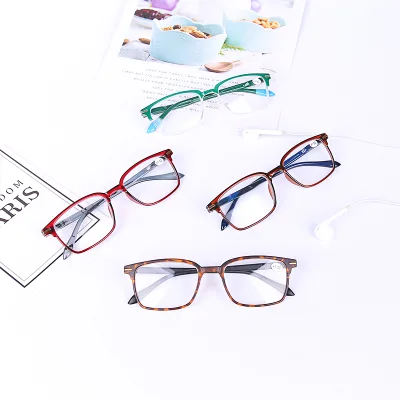 High Quality Unisex Foldable Reading Glasses Ultra-Light Blue Light Blocking PC Material Available in White Red Orange Frames