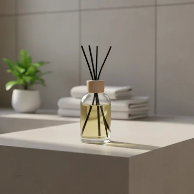 Zuohe Antique Diffusion Screen Printed Glass Car Air Freshener Perfume Bottle Square Wooden Cap Reed Diffuser 5ml/8ml/10ml