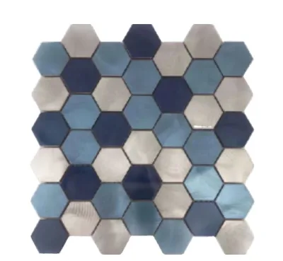 Modern Minimalist Stainless Steel Metal Mosaic Tile Simple Elegant Wall Covering
