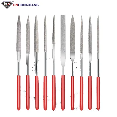 Diamond Needle Files Special Shaped Electroplated Diamond Needle Files Synthetic Diamond Needle Square Coated Flexible Flat File