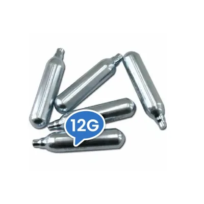 High-grade Steel 12g Nonthread Carbon Dioxide Gas Cylinder Cartridge Low Pressure High Purity Gold/Silver FD Brand MSDS