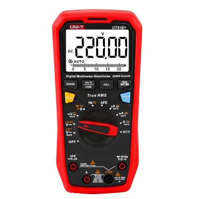 UNI-T UT61E+ Digital Multimeter 5-Digit High-Precision (0.5%+3) Accuracy 1000V True RMS Auto-ranging Measures