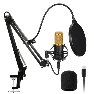 GPUB Microfones BM800 Studio Kits Good Quality Cheap Studio Bm800 Recording Condenser Microphone Kit Podcast Microphones Wired