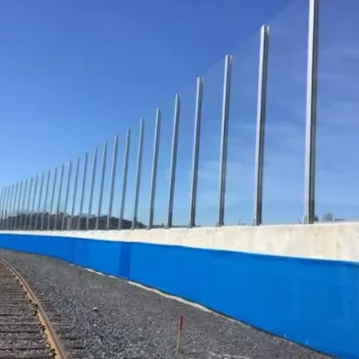 High Quality Aluminum Acoustic Sound Barrier Sound Proof Fence Fire Water Resistance ISO9001 Certified 5 Year Warranty for