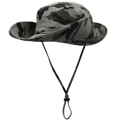 Factory Direct Outdoor Training Hats Fisherman Bucket Camouflage Jungle Tactical Short Brim Boonie Hat