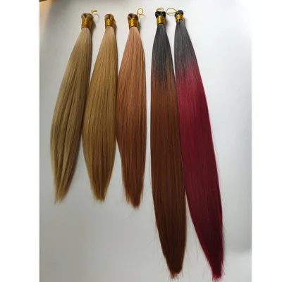 150g Natural Hair Extensions Fibers Super Long Synthetic Yaki Straight Hair Weaving Bone Straight Hair