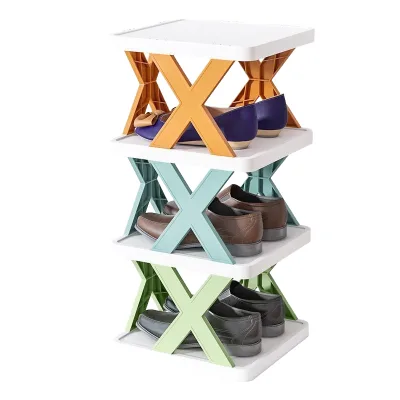 Modern Design Plastic Folding Shoe Cabinet Home Living Room Bedroom Storage Organizer Rack Foldable Apartment Shoes Racks
