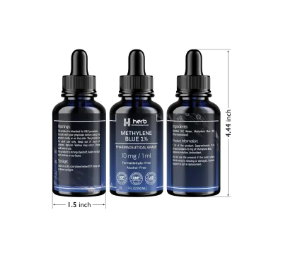 ODM/OEM Private Label Methylene Blue Drops Oral Liquid for Improve Memory & Sleep Adult Use