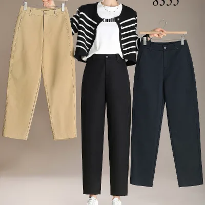 Professional Suit Pants Women's Summer New Korean Version High Waist Casual Drape Thin Loose Straight Pants