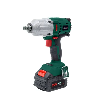 Industrial 350/500Nm High Torque 20V Lithium Battery Brushless Impact Wrench 3/4in Square Drive DIY