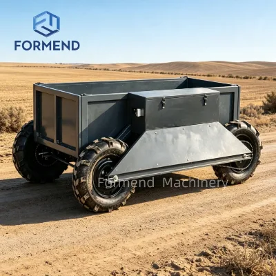 High-performance Remote Controlled 4WD Electric Transport Vehicle Construction Site Mud Terrain Cargo Dumper