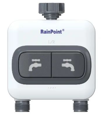 Rainpoint Smart WIFI Outdoor One-Zone Lawn Irrigation Controller with Water Timer for Hose Sprinklers and Plastic Garden Use