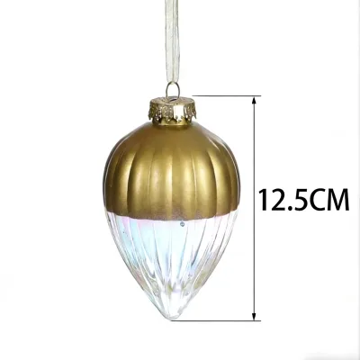 New Design of Droplet Shaped Christmas Ball Decoration for 2026 Home Holiday Party Decoration