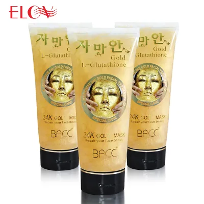 24K Gold Foil Mask Moisturizes Brightens Skin Tone Pores  Peel-off Golden Mask