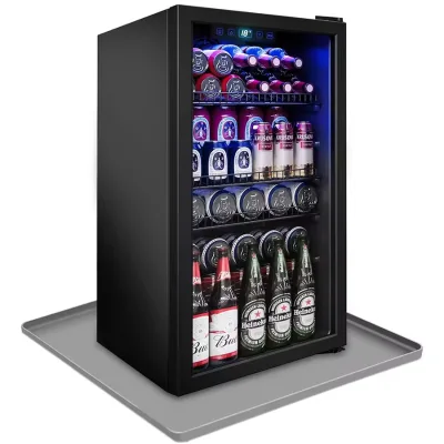 Factory New Classic Portable Waterproof Silicone Mat with Raised Edges 20x20in for Mini Fridge Reusable & Durable