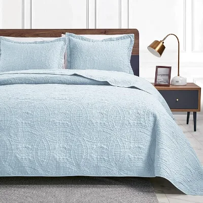Wholesales Quilts Full/Queen Size 3pcs Luxury Summer Bedspreads