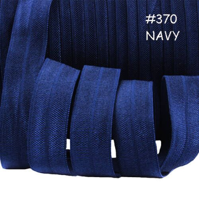 Stock Colors 100 Yards/roll 5/8" 15mm Plain Foe Fold Over Elastic
