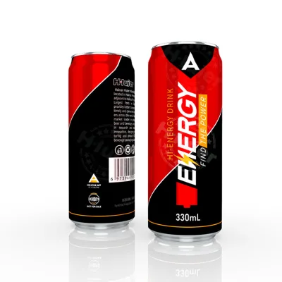 Custom Cheap 250ml 330ml Oem Ready to Drink Prime Private Label Power Full Energy Water Liquid Sugar Free Soft Drink for Export