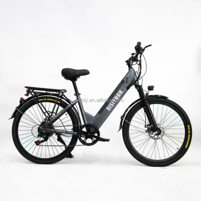 Disiyuan Cheap Electronic 7-Speed E-Bike 36V 350W Rear Hub Motor Lithium Battery Pedal-Assist 50km Range Adult City Commuter