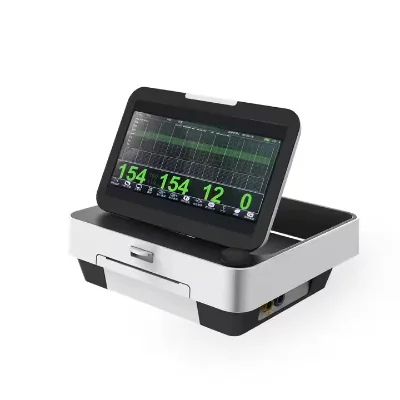 Hospital Electric Portable CTG Fetal Monitor Wireless for Twins Monitoring Probe Baby Heart Rate Monitor CE Certified 4000mAh