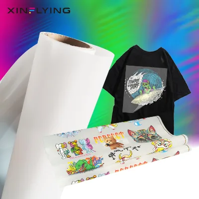 75U Thickness Double-sided Relea Guangzhou Cheap Low MOQ 70cm Custom Size Dtf Pet Transfer Ink Pet Film for Dtf