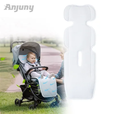 Dual Fan Perforated Washable Polyester Mesh Cooling Stroller Seat Liner CE CPC Certified