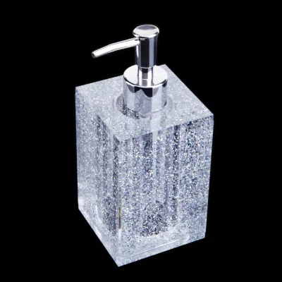 Creative Square Acrylic Soap Dispenser Pump Acrylic Cosmetic Bottle Hand Soap Liquid Bottle Glass Bottles