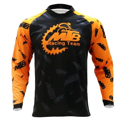 High Quality UV protection Long Sleeve Racing Shirts Loose Fit Full Sublimation Print Unique Downhill Road Cycling Jersey