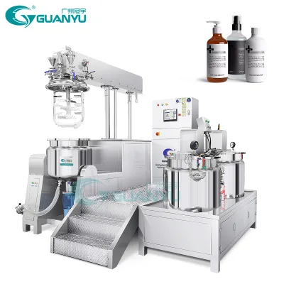 Guanyu Multifunctional Automatic Emulsifying Mixer Toothpaste Making Machine Chemical Cream Cosmetic Homogenizing Machinery
