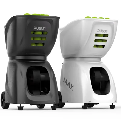 New Tennis Ball Launcher PT-MAX C with High-Capacity, Smart- Controlled, Ideal for Professional & Amateur Training