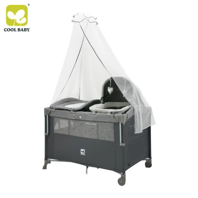 KDD0909 CoolBaby Playpen for Baby and Toddlers with Play Yard Safety Fence Portable Easy Setup for Indoor and Outdoor Use