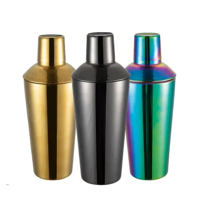 Custom Logo Cocktail Making Bar Tools Drink Shaker Stainless Steel Cocktail Shakers