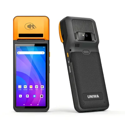 4G Android PDA POS Machine 58mm Receipt Printer NFC 6 Inch 6400mAh Battery for Restaurant Food Truck Delivery