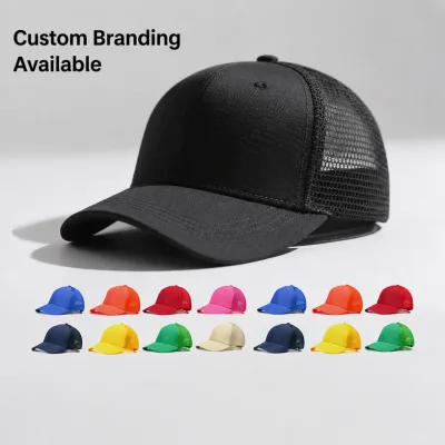 Premium Sporty Street Style Custom Logo Baseball Cap with Breathable Waterproof Mesh Fabric American Design Unisex