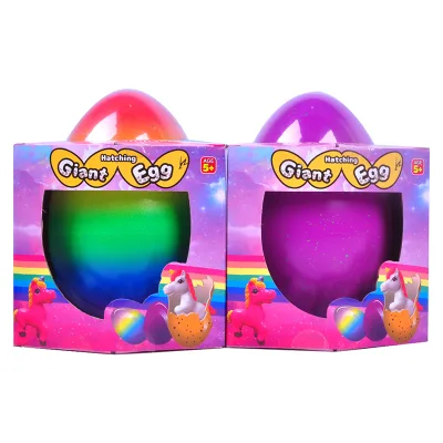 More Educational Grow Small Dinosaur Egg EVA Material Giant Hatching Unicorn Egg for Decoration Animatron Model Dinosaur Toys
