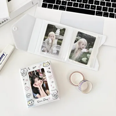 China Factory New Style Korean Kpop Idol Photo Card Album Wholesale Cute Star Mini Pvc Photo Album Card Pvc Photo Album