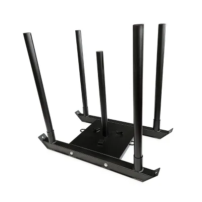 Steel Weighted Sled Trainer Resistance Gym Sled Push Cart