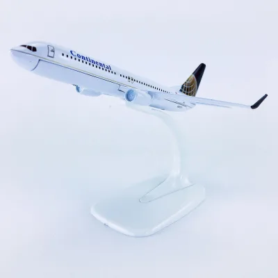 16cm 1/400 Modern Design Continental Airlines B737-800 Simulation Aircraft  Alloy Metal Flight Style